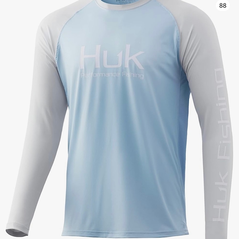 HUK Double Header fishing shirt   Ice Blue   Never been worn